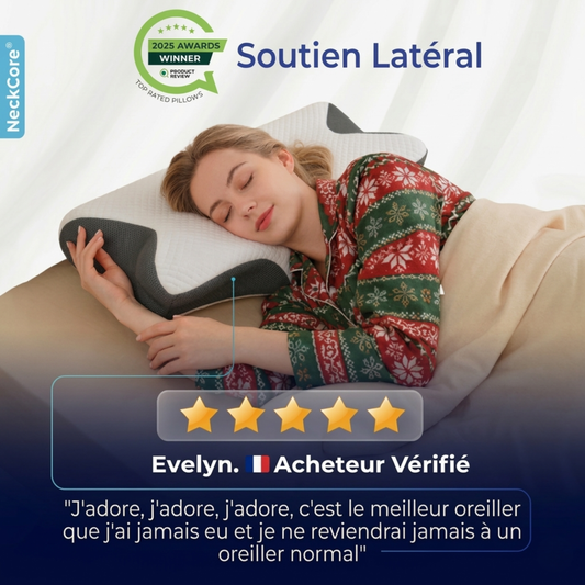 NeckCore® – Oreiller thérapeutique cervical à contour adaptatif
