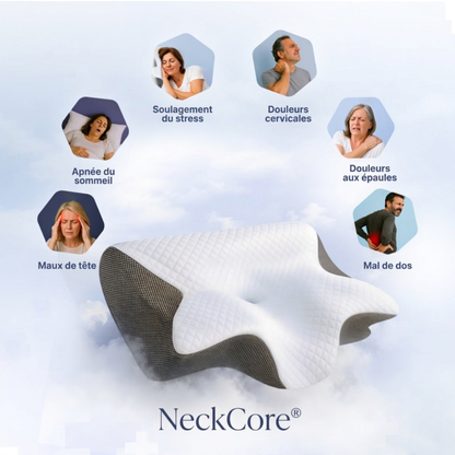 NeckCore® – Oreiller thérapeutique cervical à contour adaptatif